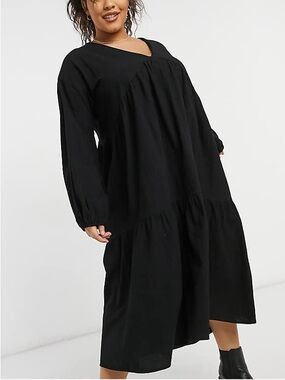 ASOS • Lola May Tiered Maxi Dress in Blush